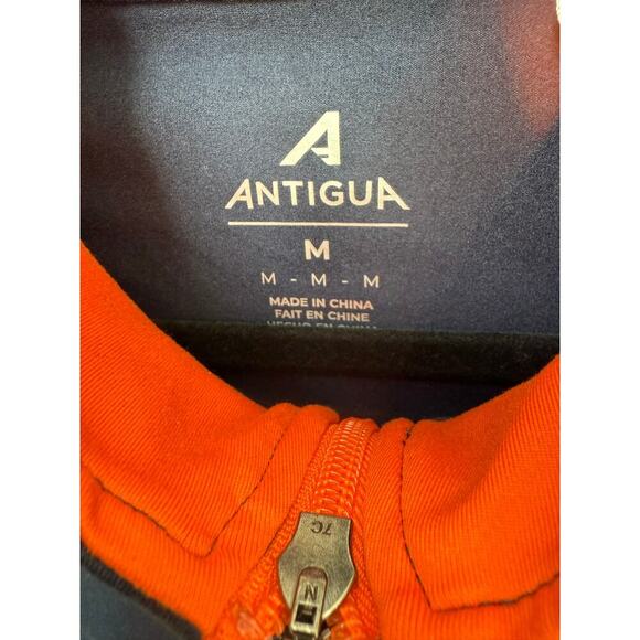 Antigua NFL Team Apparel Chicago Bears Quarter Zip Pullover Sweatshirt Size M - Picture 4 of 6